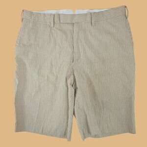 Polo Ralph Lauren Beige Striped Cotton Mens Shorts 35